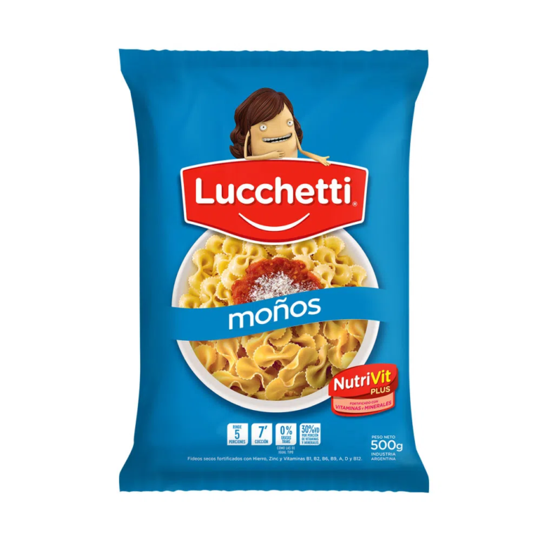 LUCHETTI FIDEOS MOÑOS 500 GR - Supermercado El Desafío