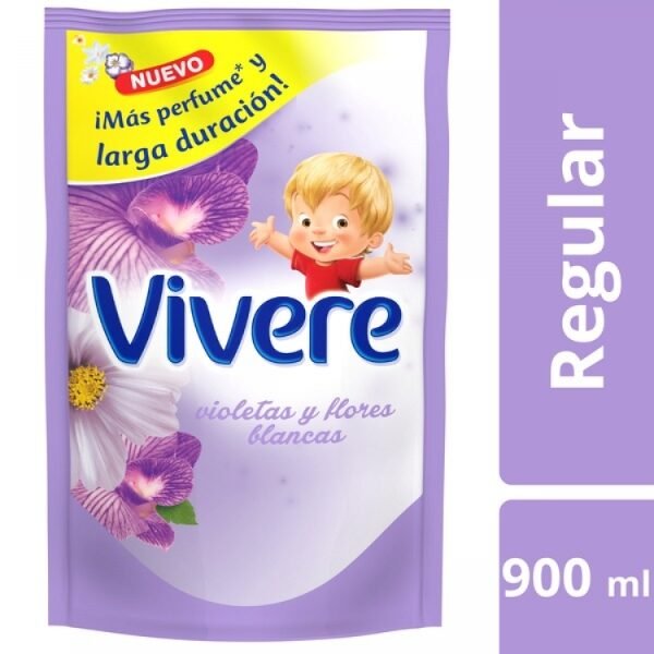 VIVERE SUAVIZANTE VIOLETAS & FLORES BLANCA 900 ML