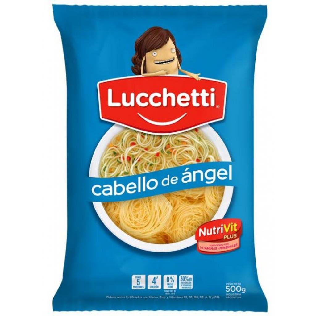 LUCHETTI FIDEOS CABELLOS DE ANGEL 500 GR - Supermercado El Desafío