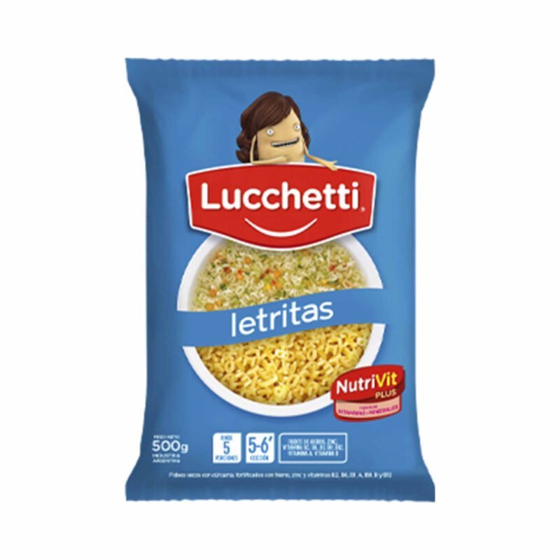 LUCHETTI FIDEOS LETRAS 500 GR - Supermercado El Desafío