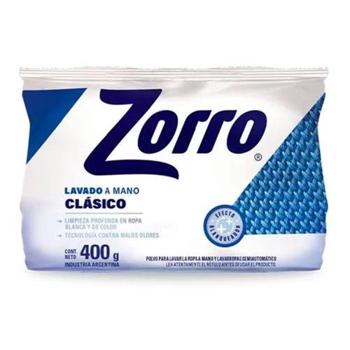 ZORRO JABON EN POLVO REGULAR 400 GR