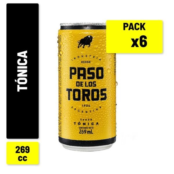 PASOS DE LOS TOROS GAS. TONICA LATA 269 ML X 6